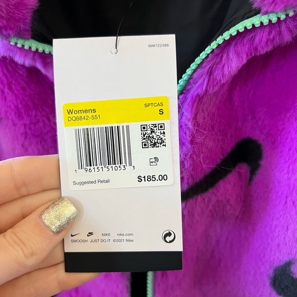 Nike Faux Fur Jacket - Picture 3 of 5